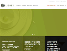 Tablet Screenshot of foodservice.libbey.com